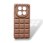 Redmi Note 14 Pro Back Cover Box Design Brown