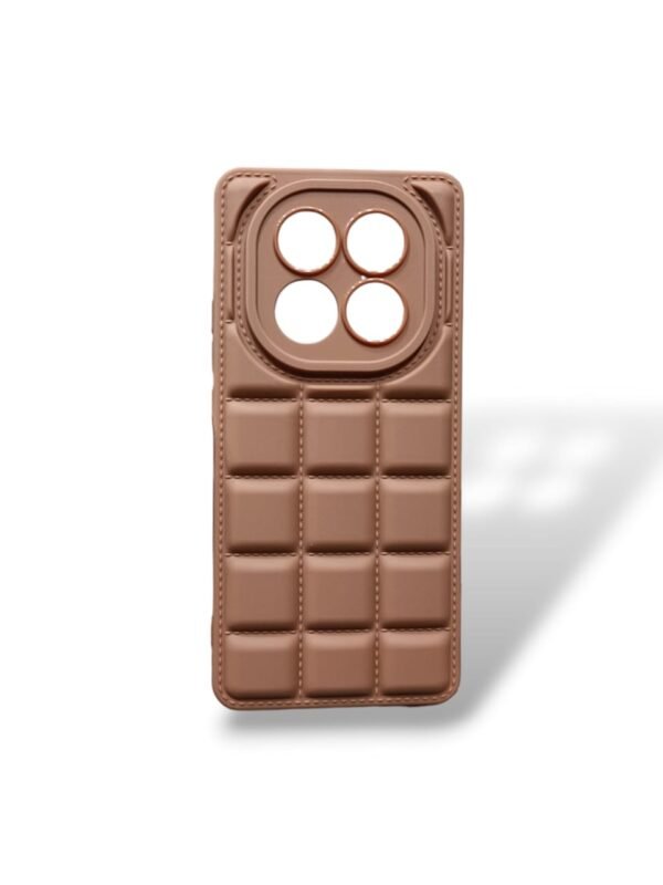 Redmi Note 14 Pro Back Cover Box Design Brown