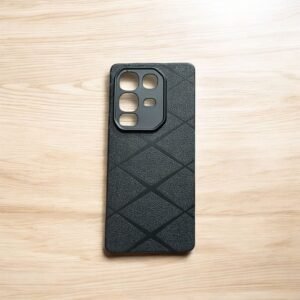 Infinix Note 50 4G Soft Leather Texture Back Cover - Black