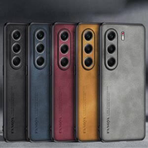 Tecno Camon 40 Pro Cover Sheepskin Leather Texture Phone Case Copy