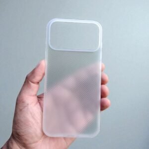 iPhone 17 Pro Max Paper Back 0.3 MM Case - White, iPhone 17 Pro Max