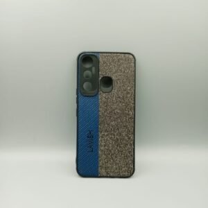 Infinix Hot 11 Leather Fabric Case - Infinix Hot 11, Blue