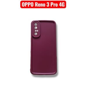 OPPO Reno 3 Pro 4G Puffer Case - OPPO Reno 3 Pro 4G, Maroon Solid