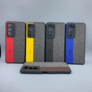 Tecno Camon 18 Premier Shockproof Armor Case - Tecno Camon 18 Premier, Blue Leather