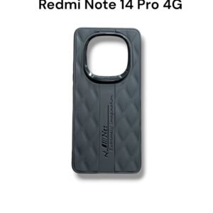 Redmi Note 14 Pro 4G Mobile Puffer Case - Redmi Note 14 Pro 4G, Black Texture