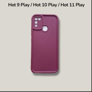 Infinix Hot 9 Play / Hot 10 Play / Hot 11 Play Puffer Matte Case - Infinix Hot 10 Play / Hot 11 Play, Maroon Solid