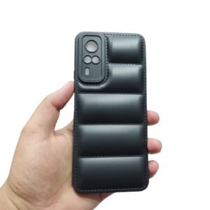 Vivo Y51s / Y31 / Y53s Puffer Case - Vivo Y51s / Y53s / Y31 2021, Black Down