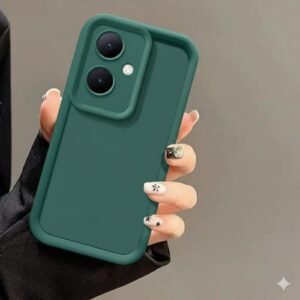 Realme Note 60 Silicone Matte Case - Realme Note 60, Green Solid