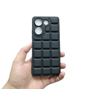 Tecno Camon 20 / Camon 20 Pro Puffer Matte Case - Tecno Camon 20 / Camon 20 Pro, Black Box