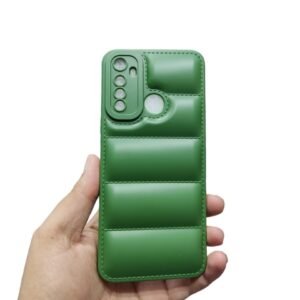 Realme 5 / 5i / 5s / 6i / C3 Puffer Matte Case - Realme_5 / 5i / 5s / 6i / C3, Green Down