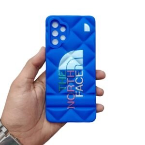 Samsung Galaxy A23 4G Air Baig Four Side Diamond Cut Clear Shockproof Case - Samsung A23, Blue Design