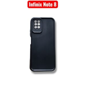 Infinix Note 8 Silicone Matte Case - Infinix Note 8, Black Solid