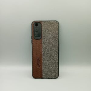 Vivo_ Y20 / Y20s / Y20G / Y12S / Y12A La Leather Fabric Case - Vivo_ Y20 / Y20s / Y20G / Y12S / Y12A, Brown Leather