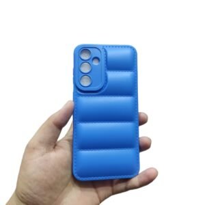 Samsung Galaxy S23FE ( S23 fe ) Back Cov Puffer Case - Samsung Galaxy S23FE, Blue
