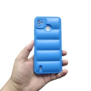 Tecno POP 5 Puffer Case - Tecno POP 5, Blue Puffer