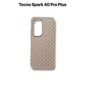 Tecno Spark 40 Pro Plus Leather Case - Spark 40 Pro Plus, Golden Woven