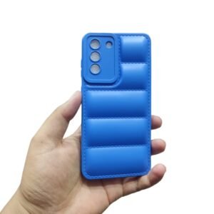 Samsung Galaxy S21FE ( S21 fe ) Back Cov Puffer Case - Samsung Galaxy S21 FE 5G, Blue