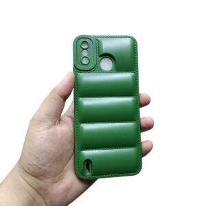 Tecno Spark 6 Go Puffer Case - Tecno Spark 6 Go, Green Down