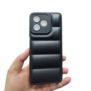 Realme C53 / Realme C51 / Realme Note 50 Puffer Matte Case - Realme C53 / Realme C51 / Note 50, Black