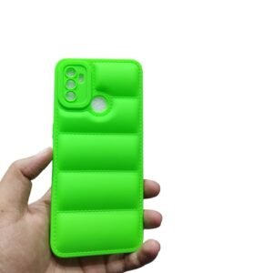 OPPO A53 Puffer Matte Case - OPPO A53, Light Green Down