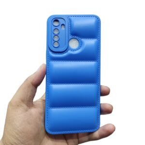 Realme 5 / 5i / 5s / 6i / C3 Puffer Matte Case - Realme_5 / 5i / 5s / 6i / C3, Blue Down
