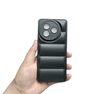 Itel S24 Matte Shockproof Case - Itel S24, Black Puffer