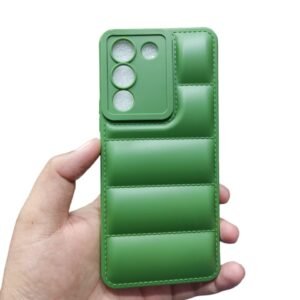 Vivo V29E 5G ( V29e 5G ) Soft Puffer Dow Puffer Matte Case - Vivo V29E 5G, Green