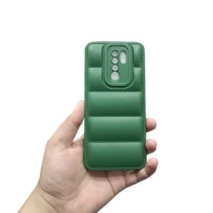 Redmi 9 Puffer Case - Redmi 9, Green Puffer