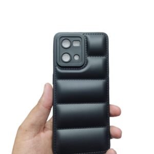 OPPO F21 Pro 4G Puffer Matte Case - OPPO F21 Pro 4G, Black Down