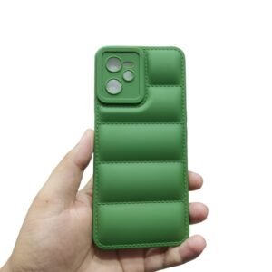 Realme C35 / Narzo 50A Prime Leather Shockproof Case - Realme C35 / Narzo 50A Prime, Green Down