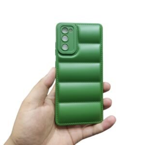 Samsung Galaxy S20 FE S-Case Clear Shockproof Case - Samsung Galaxy S20 FE, Green Down