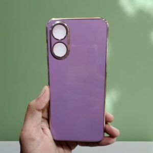 Vivo_ Y02s Lavish Soft Fabric Double Col Leather Fabric Case - Vivo Y02s, Purple Electro