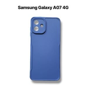 Samsung Galaxy A07 4G Silicone Matte Case - Samsung Galaxy A07, Blue Solid