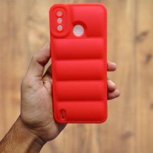 Tecno Spark 6 Go Rimless Matte Case - Tecno Spark 6 Go, Red Down