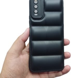 Vivo_ Y20 / Y12s / Y20s / Y12A Soft Matt Matte Shockproof Case - Vivo_ Y20 / Y12s / Y20s / Y12A, Black Down