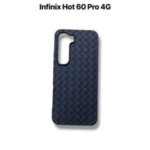 Infinix Hot 60 Pro 4G Leather Case - Infinix Hot 60 Pro, Black Woven