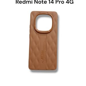 Redmi Note 14 Pro 4G Mobile Puffer Case - Redmi Note 14 Pro 4G, Brown Texture