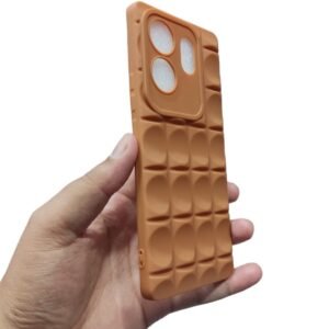 Infinix Zero 30 4G Puffer Matte Case V2 - Infinix Zero 30 4G, Brown Down