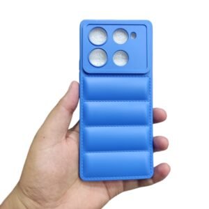 Infinix Note 40 Pro 4G Puffer Matte Case - Infinix Note 40 Pro 4G, Blue Puffer