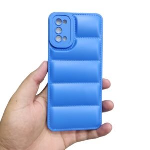 Realme 7 Pro Puffer Case - Realme_ 7 Pro, Blue Down