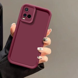 Vivo Y33S Y21 2021 Y21S Y21T Y21A Y33T Matte Shockproof Case - Y33S / Y21 2021 / Y21S / Y21T / Y21A / Y33T, Maroon Solid