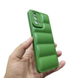 OPPO F19 / A95 Puffer Case - OPPO F19 / A95, Green Down
