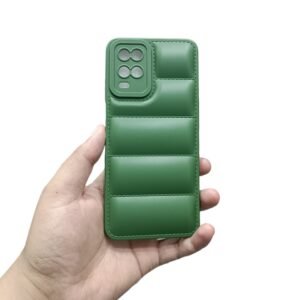 OPPO A54 Back Cover - OPPO A54, Green Puffer