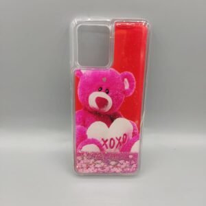 Samsung Galaxy A72 Stylish Glitter Case - Samsung A72, Xoxo Bear