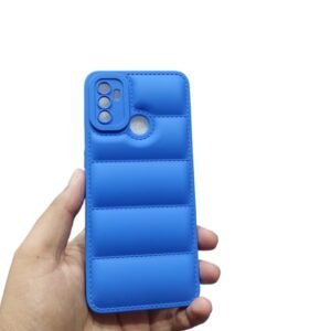 OPPO A53 Puffer Matte Case - OPPO A53, Blue Down