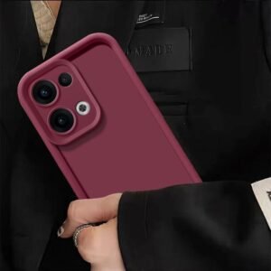 OPPO Reno 13 5G Silicone Matte Case - OPPO Reno 13 5G, Maroon