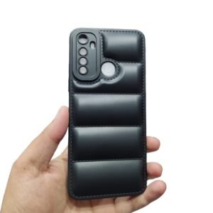 Realme 5 / 5i / 5s / 6i / C3 Puffer Matte Case - Realme_5 / 5i / 5s / 6i / C3, Black DOwn