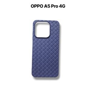 OPPO A5 Pro 4G Silicone Leather Case - OPPO A5 Pro 4G, Purple Woven