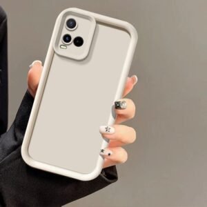 Vivo Y33S Y21 2021 Y21S Y21T Y21A Y33T Matte Shockproof Case - Y33S / Y21 2021 / Y21S / Y21T / Y21A / Y33T, White Solid