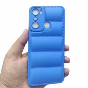 Infinix Hot 20i ( Hot 20i ) Soft Down-Ja Matte Case - Infinix Hot 20i ( Hot 20i ), Blue